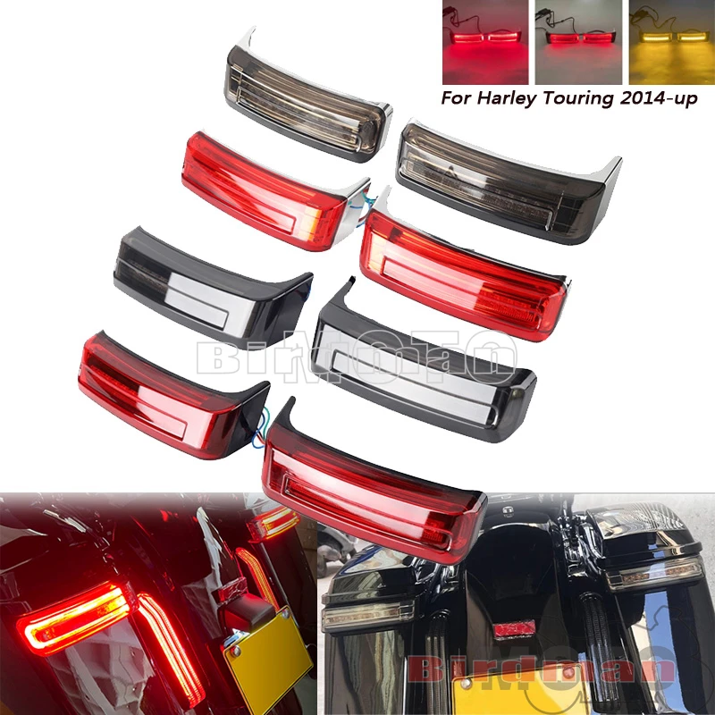 

Motorcycle Saddlebag Turn Signal Tail Brake Light For Harley Touring FLHT FLHR FLHXS CVO Road King Street Electra Glide 14-22