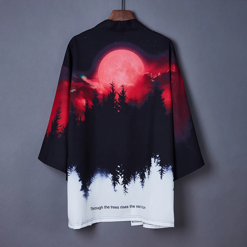 Kimono japonês para homens e mulheres, cardigan, cosplay, camisa, blusa, streetwear, sol, praia, japonês, harajuku, 2023