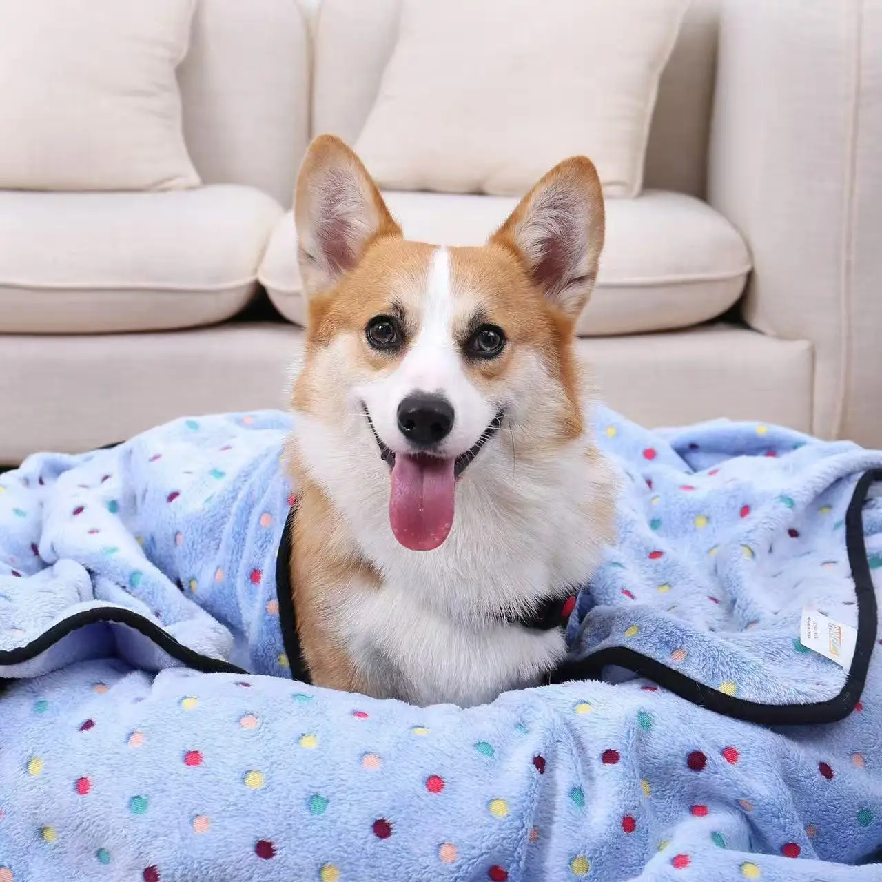 

Pet Blanket Coral Fleece Dog Cat Quilt Kennel Cushion Dog Blanket