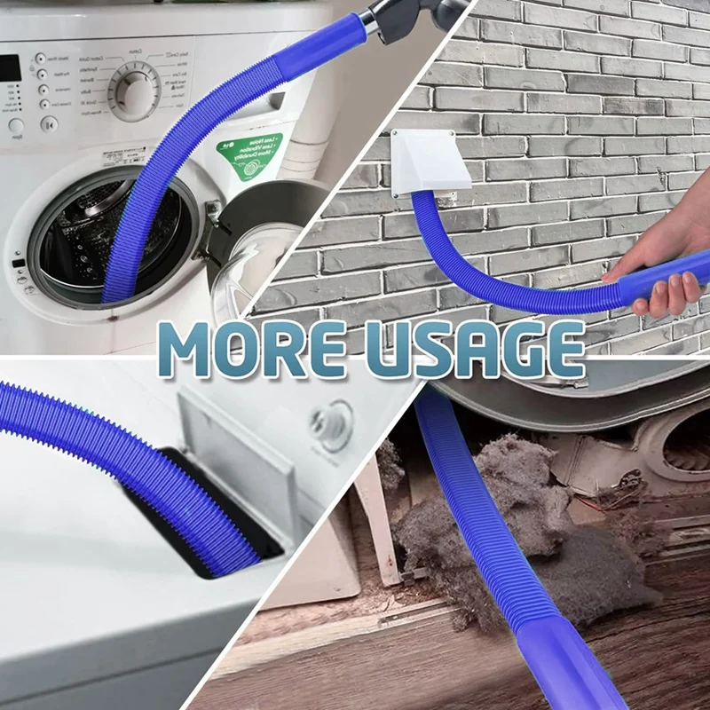 Dryer Vent Cleaning Kit For Dyson V7 V8 V10 V11 V15 V6 DC Series Vacuum Dryer Lint Vacuum Crevice Tool With Switch Lock Durable