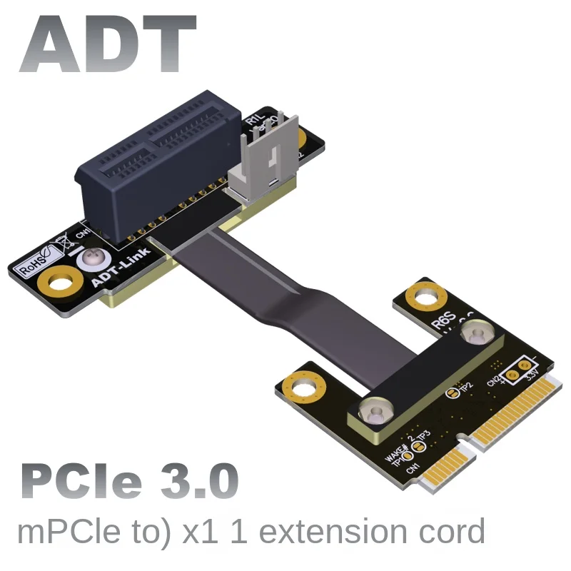 mPCIe WiFi Wireless Card interface Extension Cable for PCI-E x1 R61SF Welded power cable