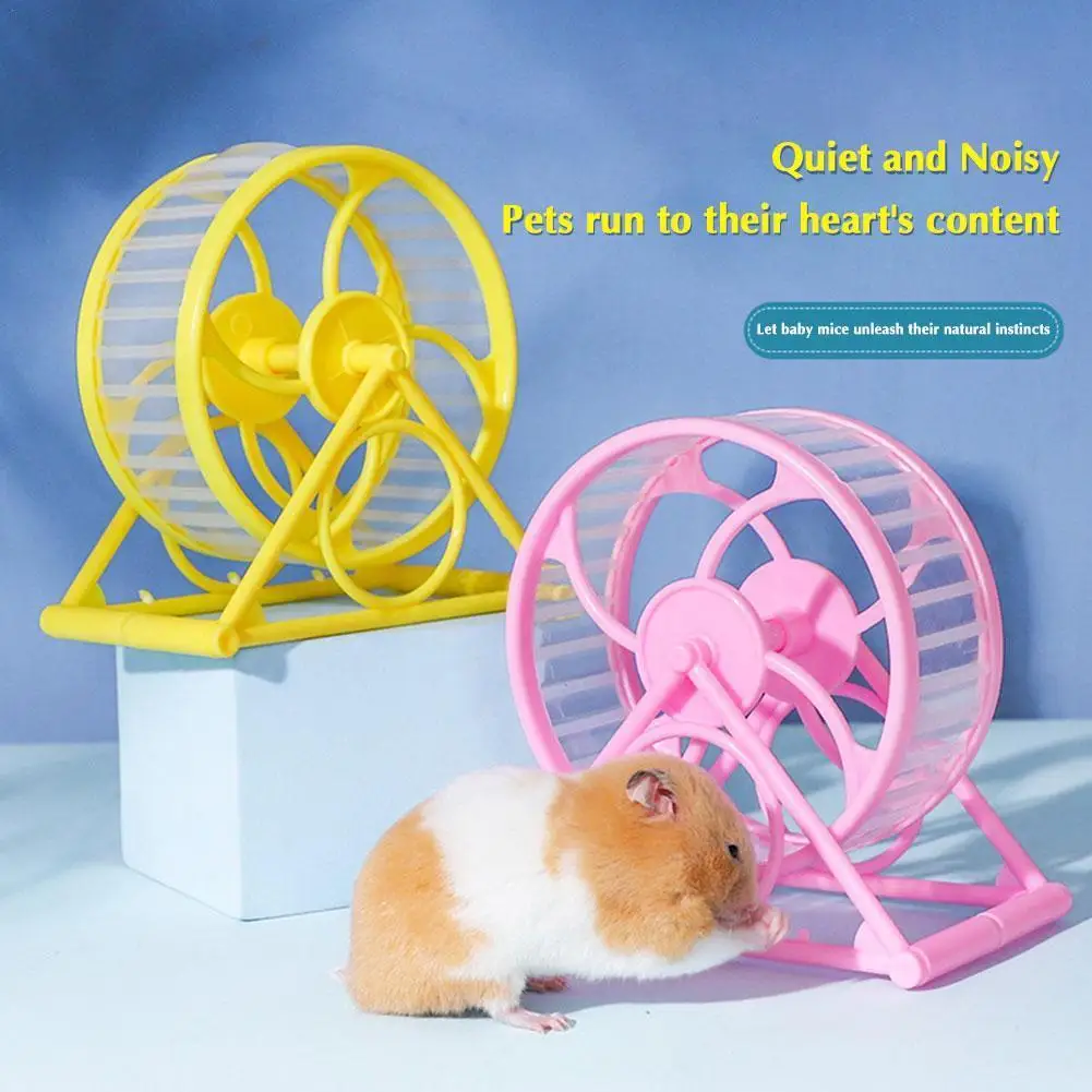 Hamster Small Pet Transparent Exercise Wheel,Multi-Purpose Spinner Running Wheels for Hamsters, Gerbils, and Hedgehogs