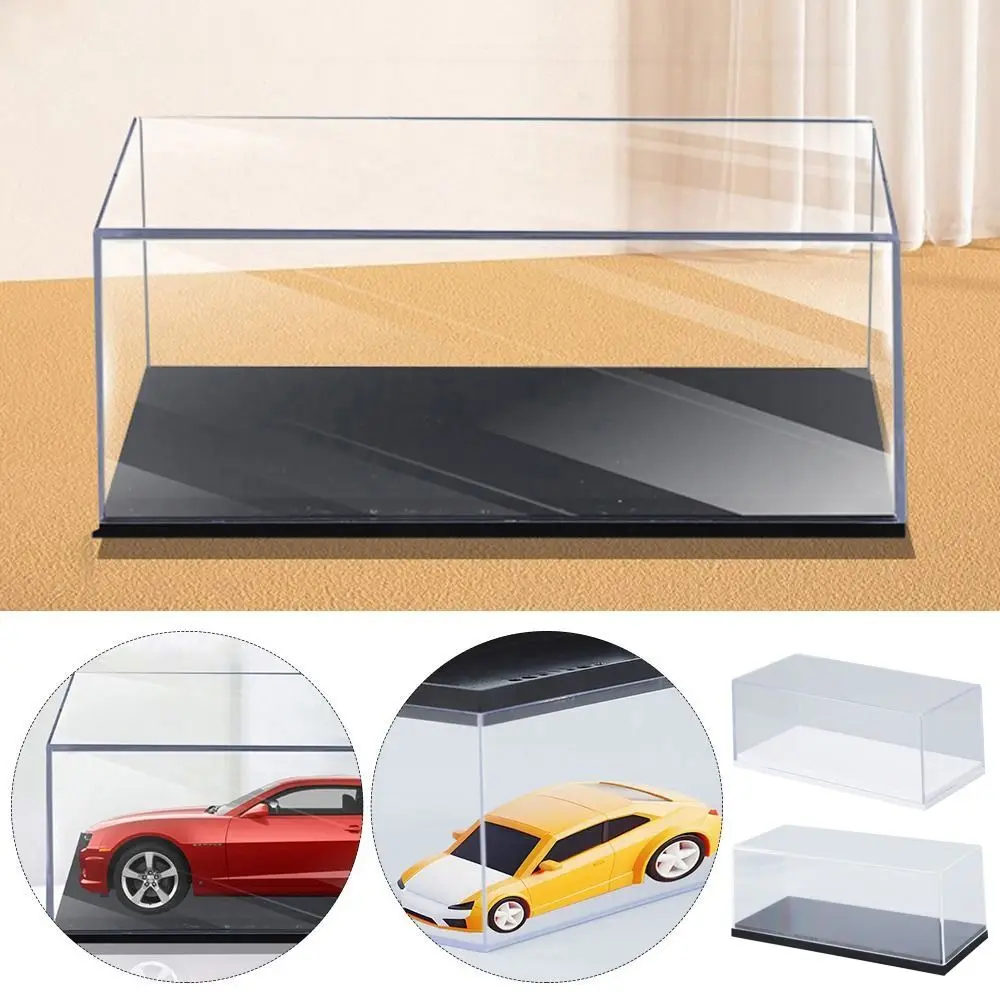 Practical 1/64 Diecast Model Car Display Box Transparent Dustproof Model Car Dust Cover Acrylic DIY Storage Box Collectibles