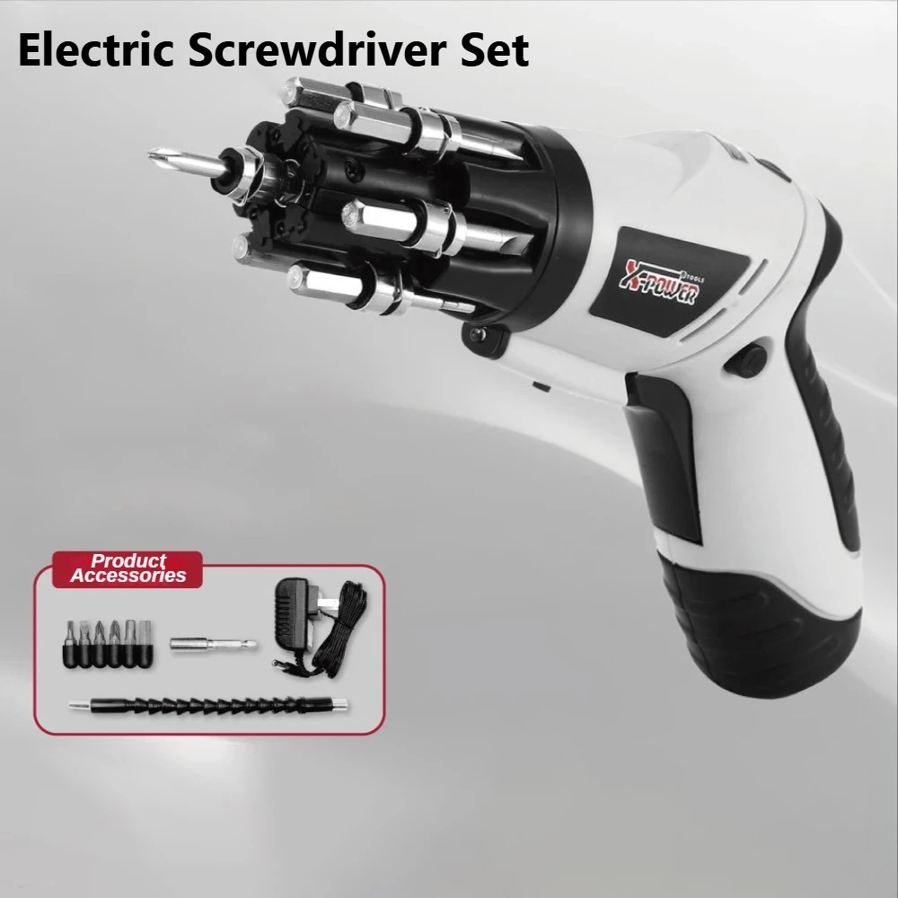 4.8V Electric Screwdriver Set Rechargeable Cordless Screwdriver Powerful
