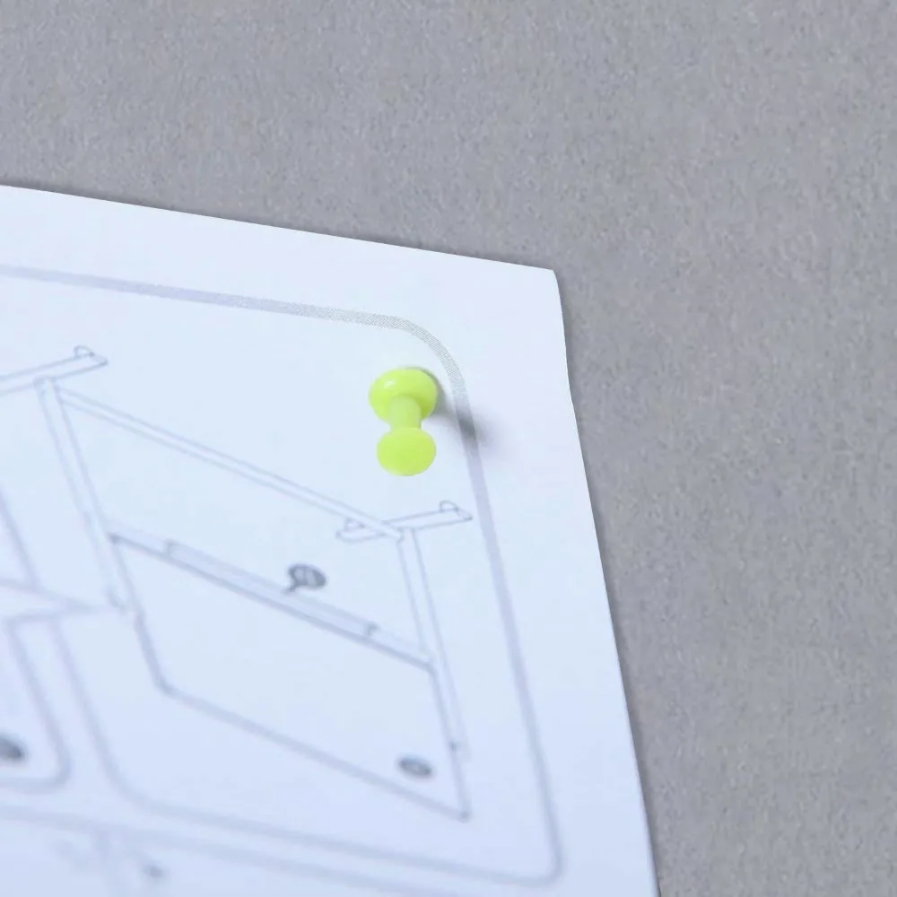 Papan Bulletin Felt Abu-abu Ukuran Besar 48x36 Inci dengan Bingkai Aluminium Perak - Papan Pengumuman Premium untuk Kantor & Rumah, untuk Peniti & Velcro