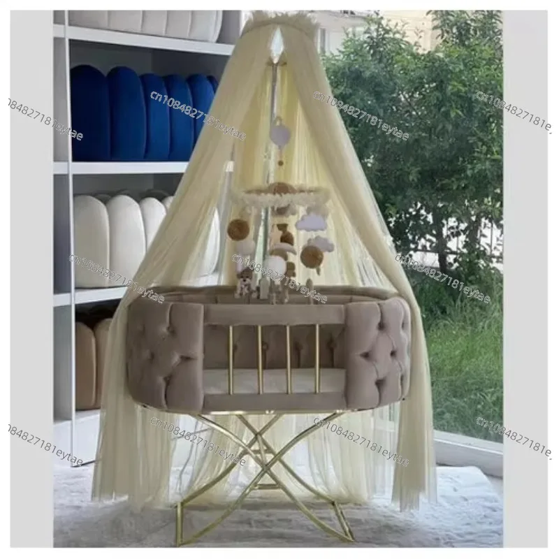 Natural Wood Comfort Crib Multifunctional Convenient Cradle Bunk Bed