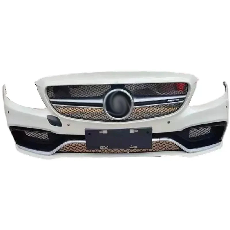 Body Kits For Mercedes Benz C Class W205 Upgrade Front Car Bumper With Grille Engine Hood Fenders