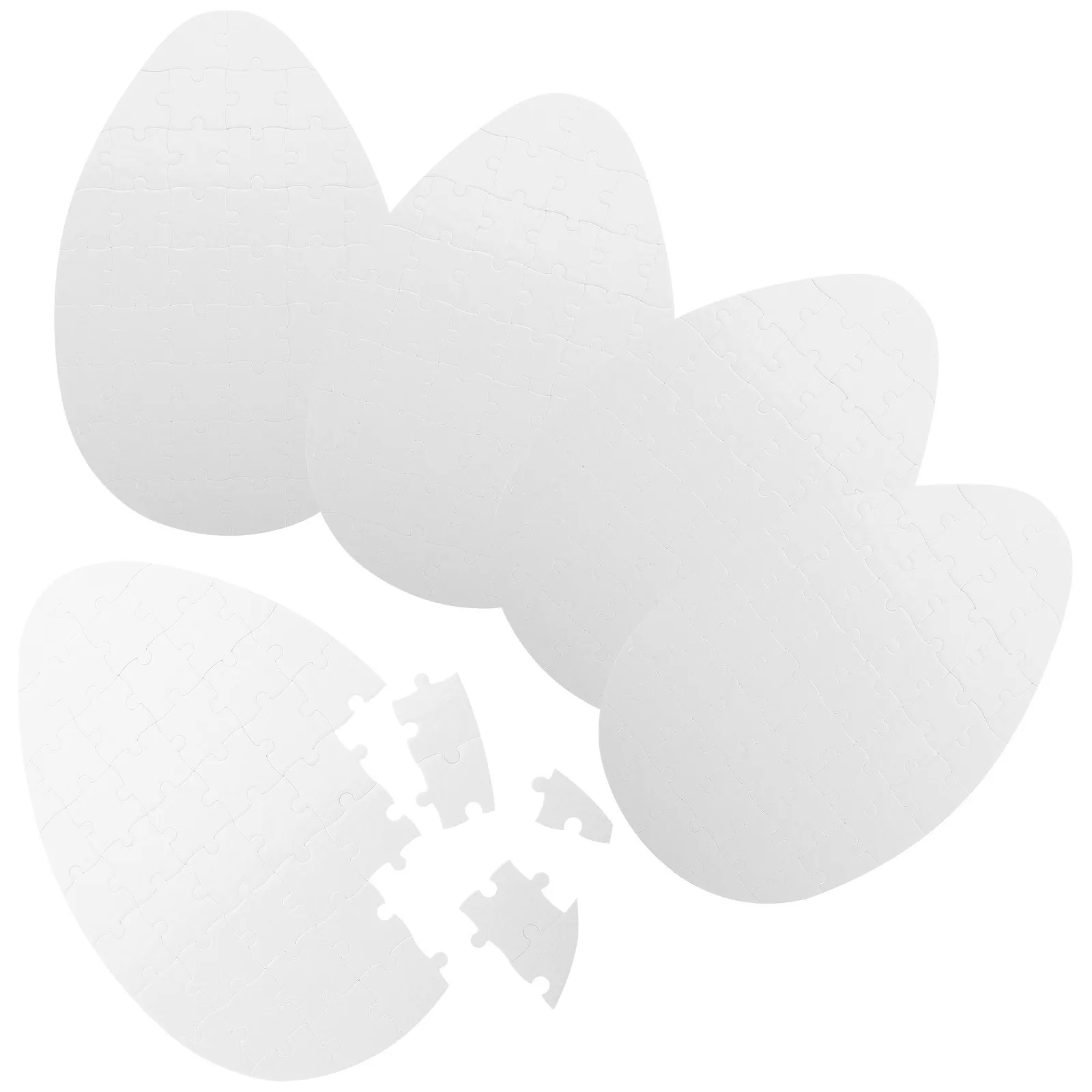 5 szt. Puste puzzle do sublimacji, do samodzielnego wykonania, do druku, do transferu, gra kreatywna dla dzieci, do nauki i rozwoju.