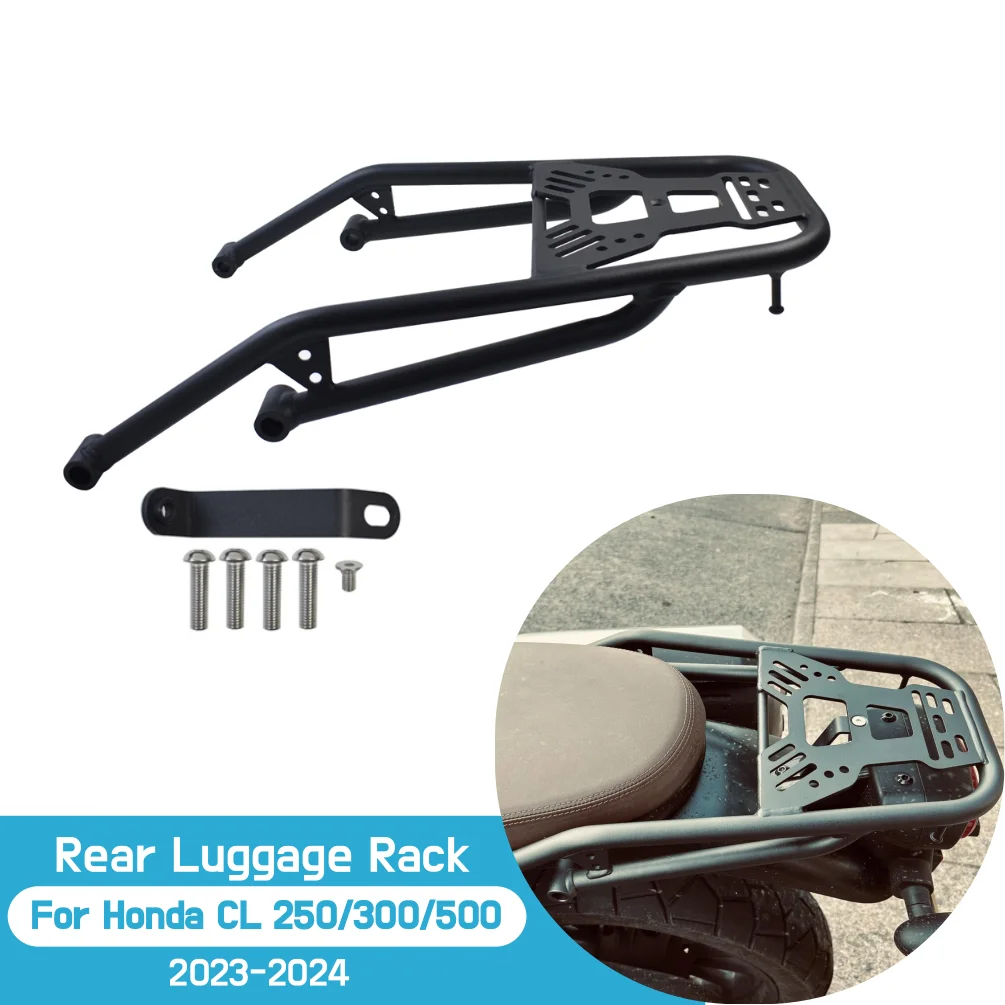 

For Honda SCL CL 250 300 500 2023 2024 CL500 SCL500 Luggage Rack Rear Carrier Tail Storage Support Shelf Motorcycle Accessories
