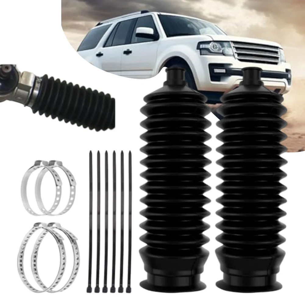 

For Steering Repair Inner Tie Rod Boot Silicone Boot Kit Inner Tie Rod Boot Kit BLACK Protects Against Contaminants