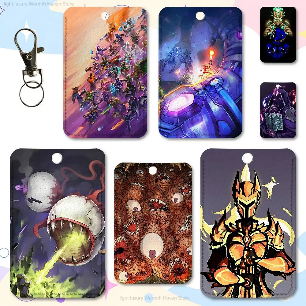 

Game T-Terrarias Cute Cartoon Card Keychain Anime Fashion Pendant Bag ID Door Card Case Bus Card
