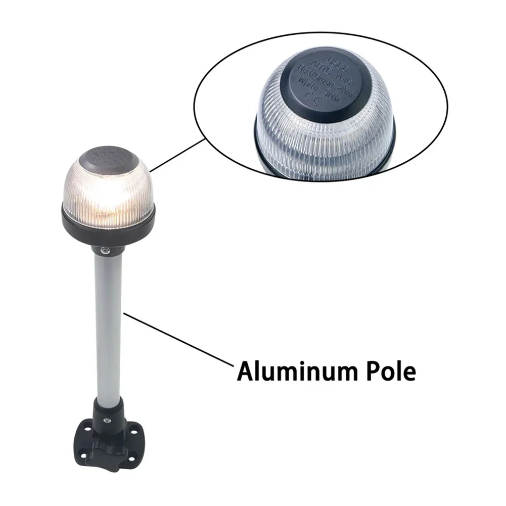 

All-Round LED Plug-in Mount Navigation Light Boat LED Stern Light Yacht Stern Anchor Light E011201-12A