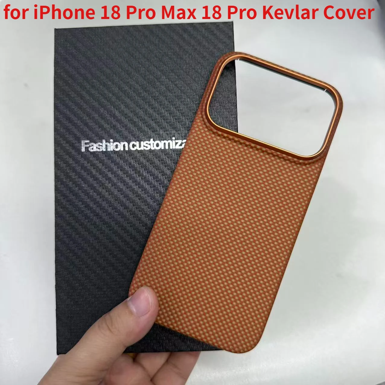 Magnetic Carbon Fiber Phone Case for iPhone 18 Pro Max 18 Pro Kevlar Cover Luxury Aramid Fiber Magnetic Cases