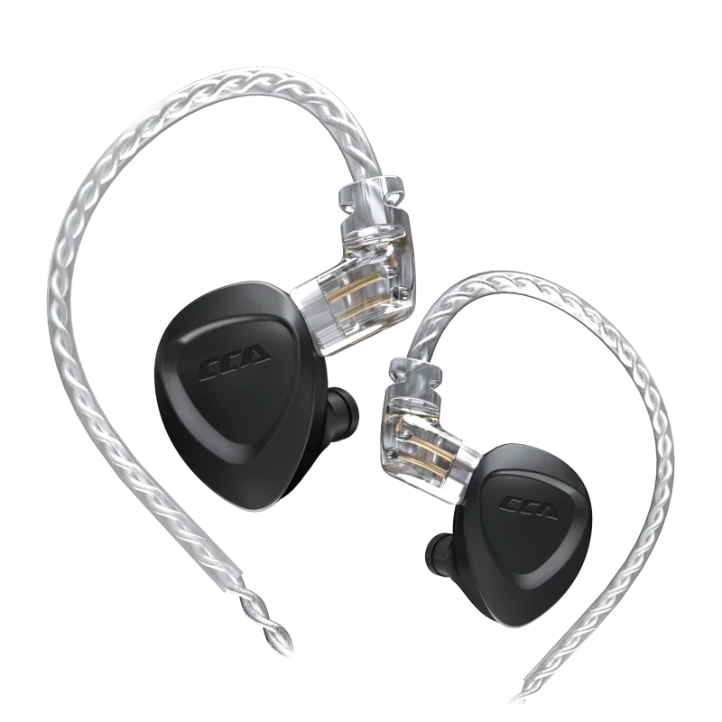 CCA CKX IEM Earphones Hybrid Driver In Ear HIFI Earphones Metal Bass Headset Noise Cancelling Headphones with Detachable Cable