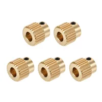 5Pcs/Lot Ender-3 CR-10 3D Printer Extrusion Wheel Brass gear wheel 40/26 Tooth Gear for CREALITY 3D Printer Extruder filament