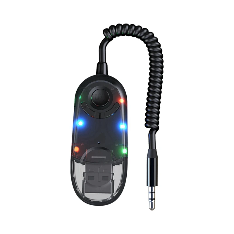 AUX Bluetooth Car Adapter Dongle Cable For Car Speaker Bluetooth Receiver USB To 3.5Mm Jack Audio Music Receiver-A38R