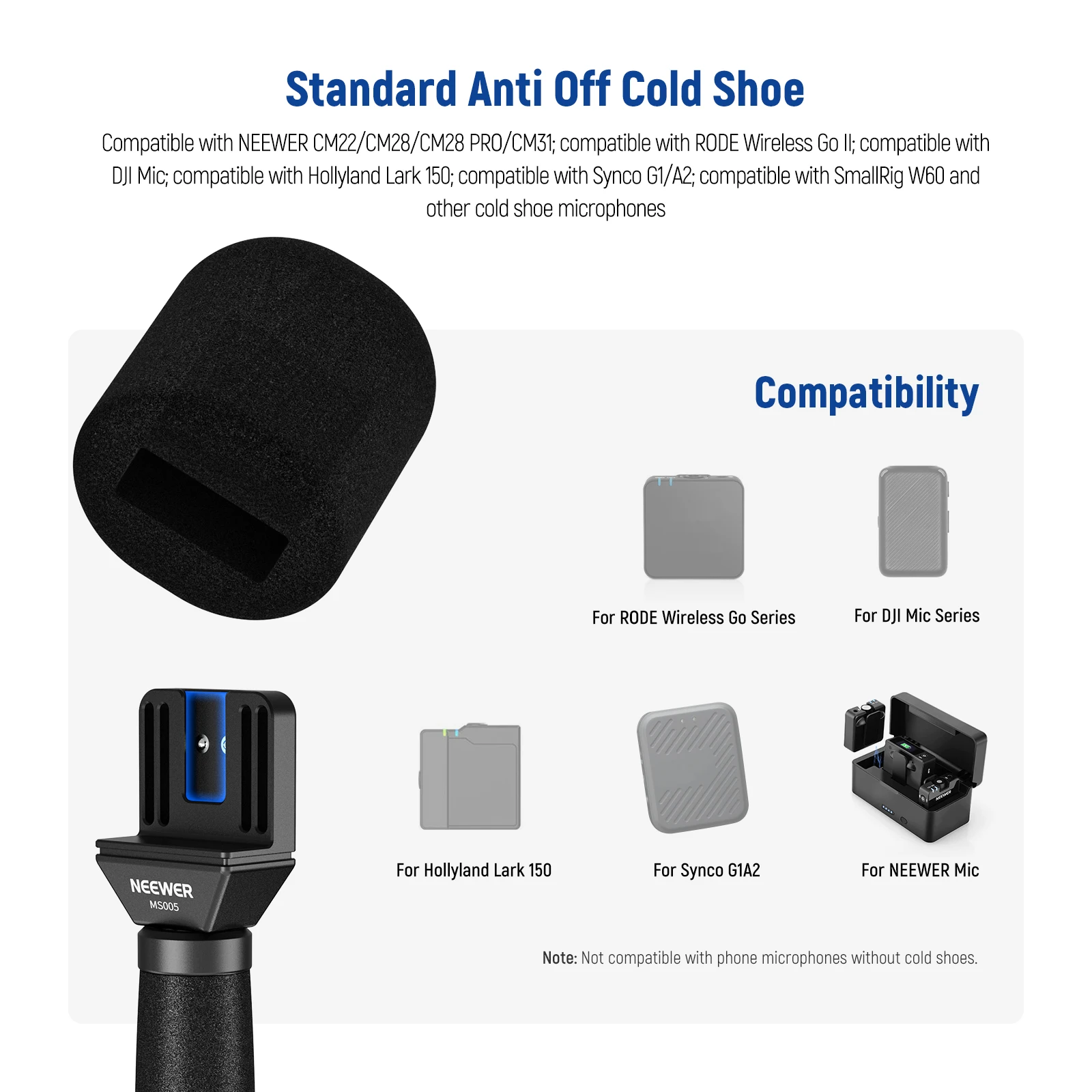 Neewer 33cm Telescopic Lavalier Microphone Handheld Mic Handle For Rode Wireless Go II DJI Mic CM22/CM31