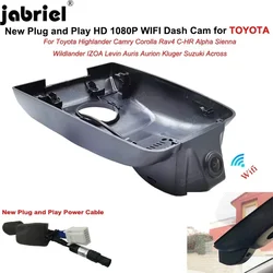 For Toyota Rav4 CHR Highlander Camry Corolla Sienna Alpha 2019 2020 2021 2022 2023 2024 DashCam 1080P WiFi Car-DVR Plug and Play