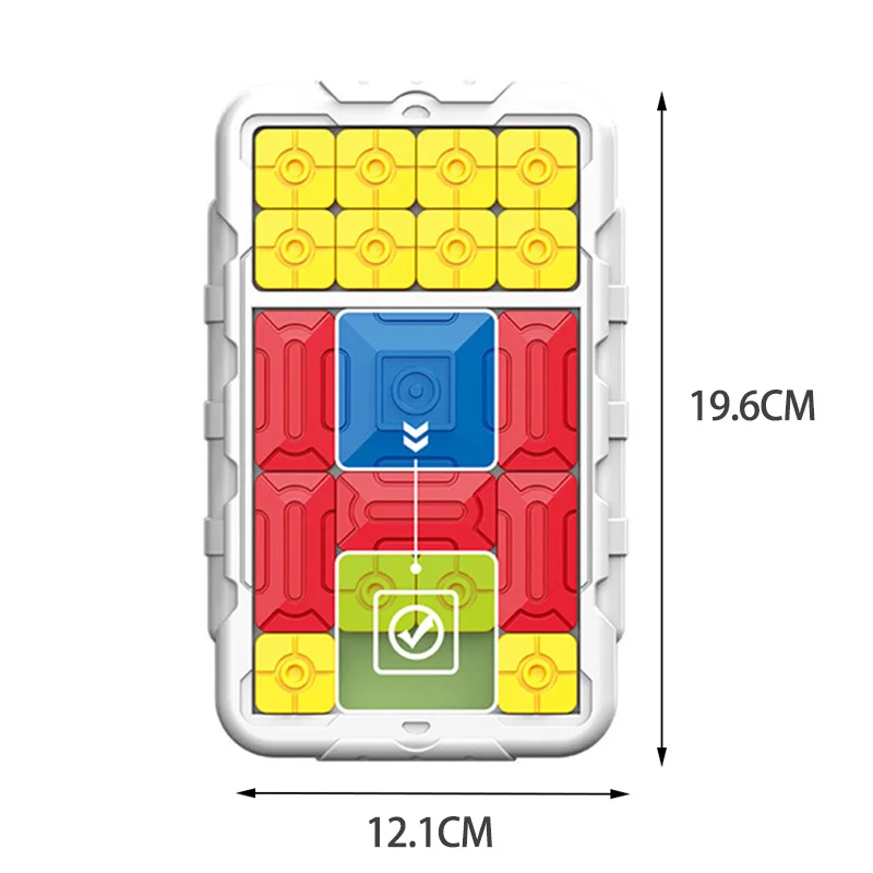 Puzzle Coulissant Huarong Road – Jeux de Logique pour Adultes et Enfants, Jeu de Réflexion Individuel, Plateau de Puzzle Portable, Jeux de Voyage et de Poche, Inspiré des Smart Games & IQ