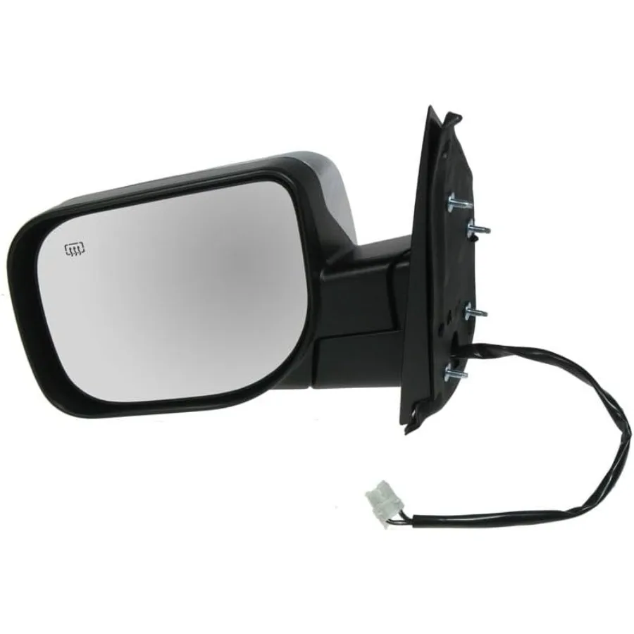 Juego de espejos laterales calefactables con luz de charco para conductor y lado del pasajero sin señal de giro Compatible con 20042005 INFINITI a