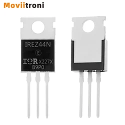 Irfz44n irfz44パワーmosfetトランジスタ、国際コンバーター、49a、55v、3ピンから-220、10個、20個