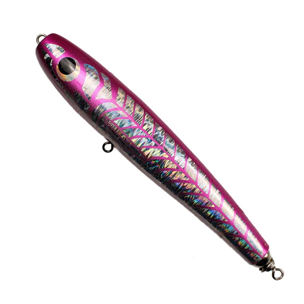 Komuso Souls Wood Floating Popper Stickbait Fishing Lure Medium Heavy Paulownia Popping for , Kingfish, BluefinTuna