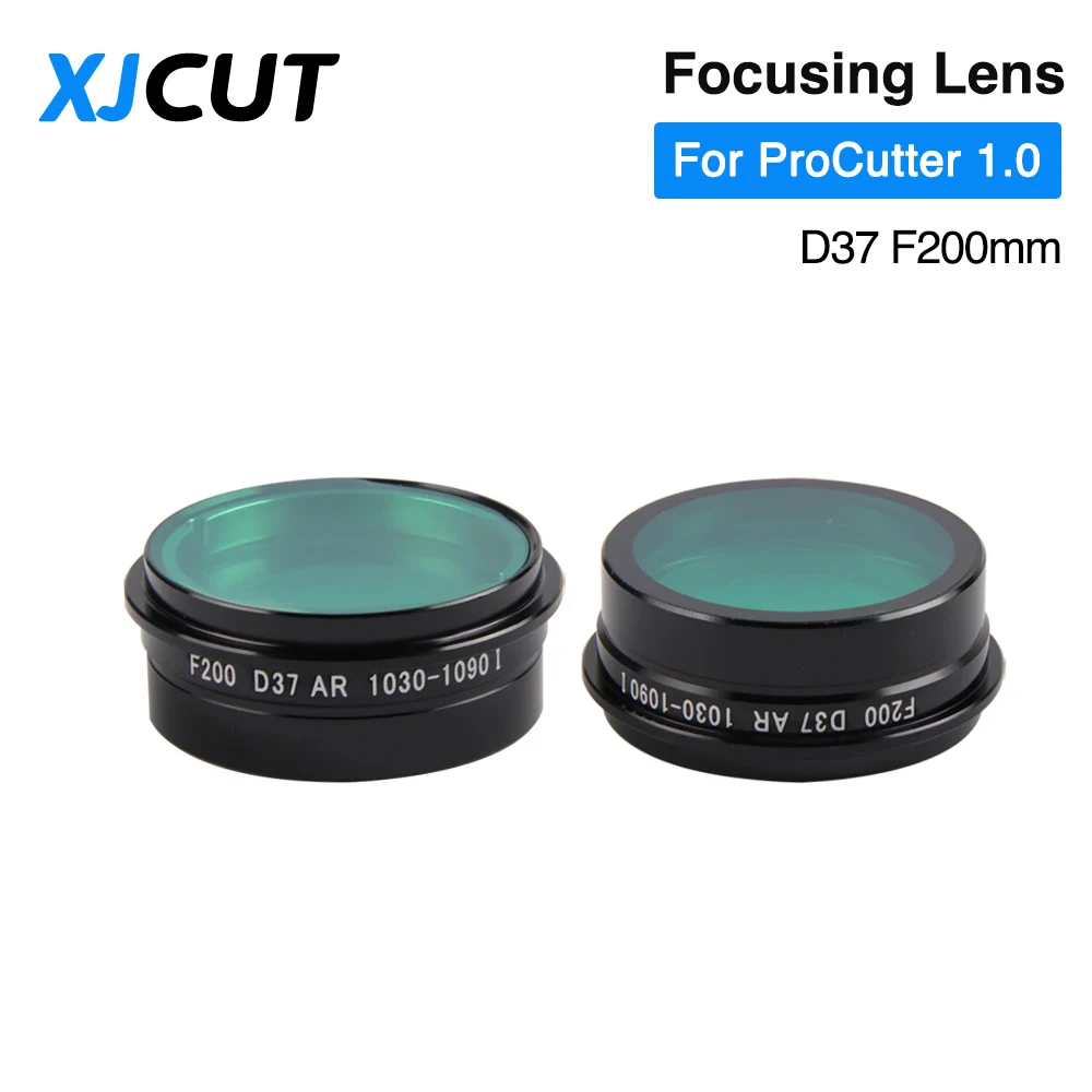 XJCUT Fiber Laser Precitec Collimator Focusing Lens D37 F100/150/200 with Lens Holder for ProCutter 1.0 Laser Cutting Head 0-6KW