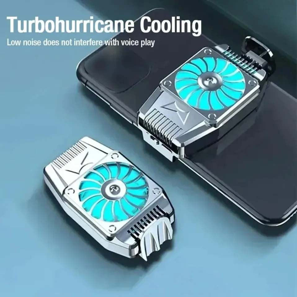 Portable Back Clip Cooling Mini Air-cooled Mobile Phone Radiator For IPhone 15 IOS Android Gaming Accessories PUBG Game Cooler