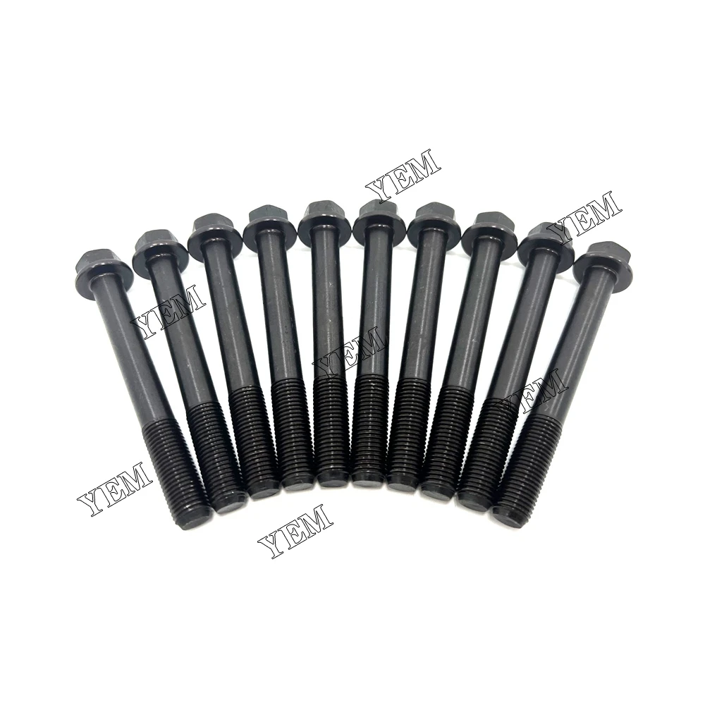 New 10x Head Bolt Set For Perkins 1104D-44T (fit one engine)