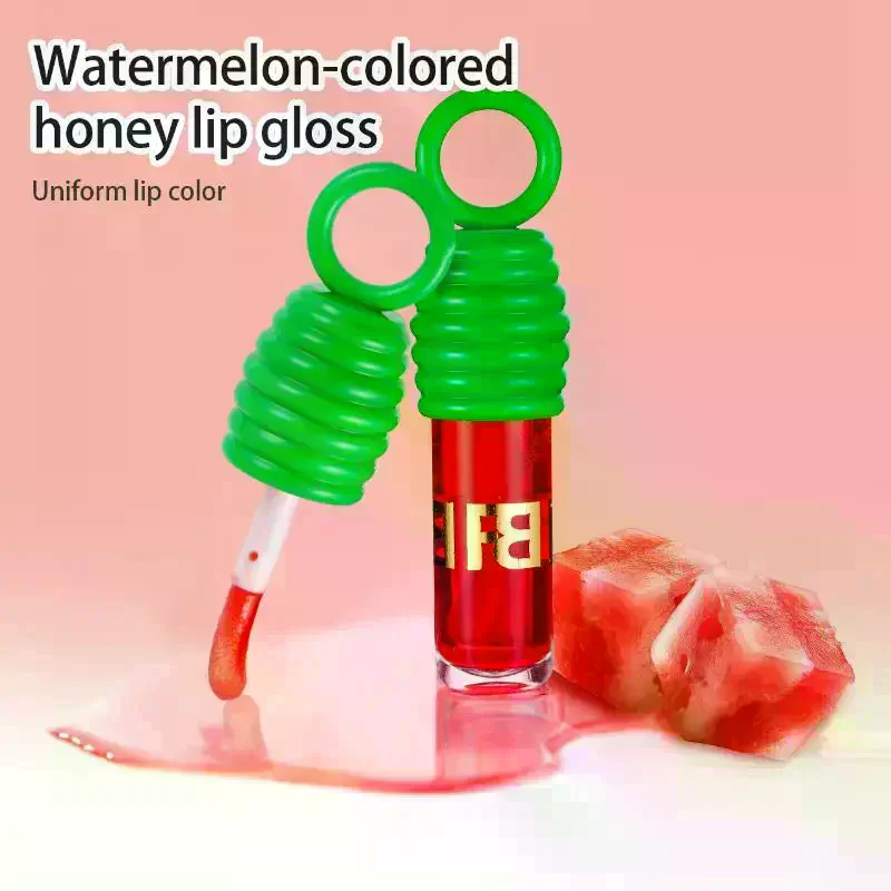Honey Liquid Lipstick Hydration Lip Gloss Honey Infused Essential Oil High-Shine Moisturizing Nourish Lip Tint Care Makeup Lip