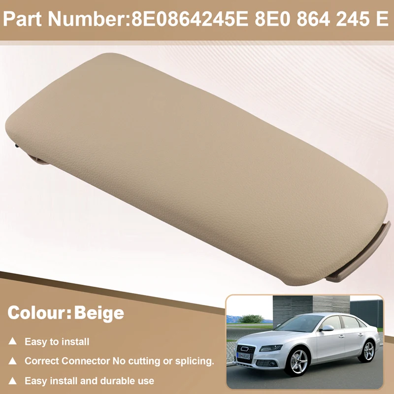 Car Center Console Armrest Cover Lid 8E0 864 245 E 8E0864245E For  A4 B6 B7 2001-2008 4-Door