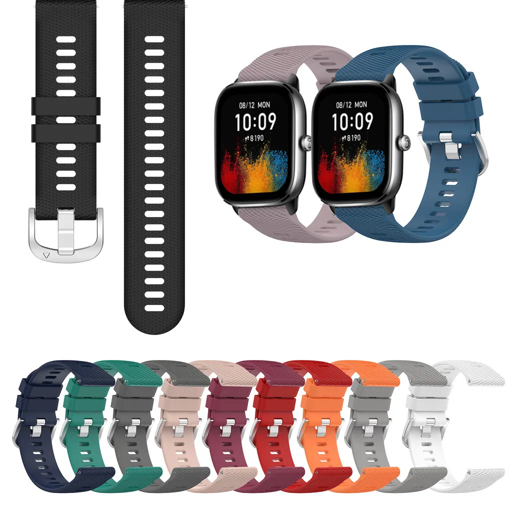 

Silicone Strap For Huami Amazfit GTS2 GTS4 mini GTS3 GTS2e Neo GTS 2 3 4 2e Active Simple Candy Smart Watch Sport Band