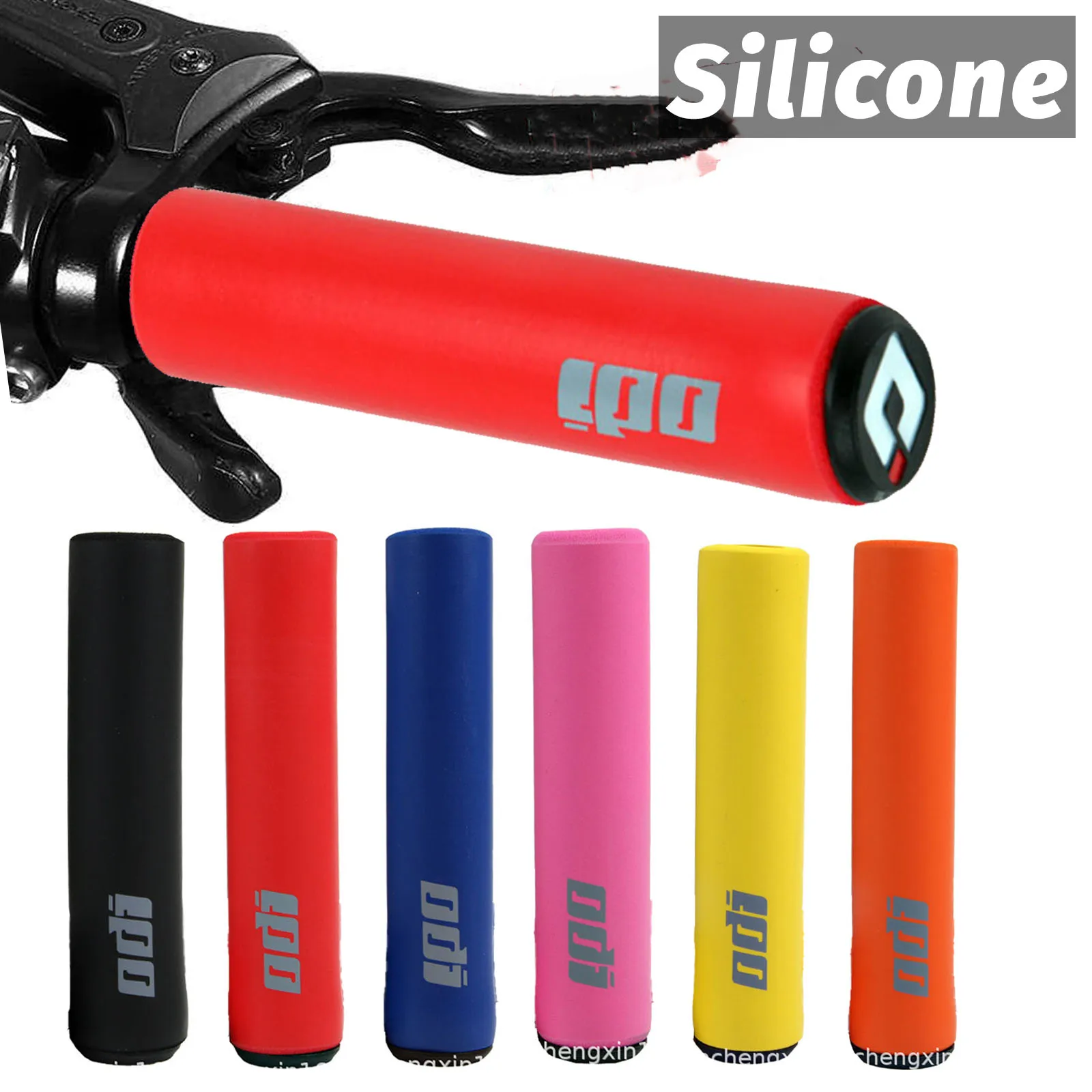 Puños para Bicicleta Odi Mtb, Color Naranja, Rojo, Azul, Morado, Verde, Amarillo, Rosa, Puños para Manillar de Bicicleta para Niños, 22 mm, Esponja, Puños para Manillar de Bicicleta de Carretera