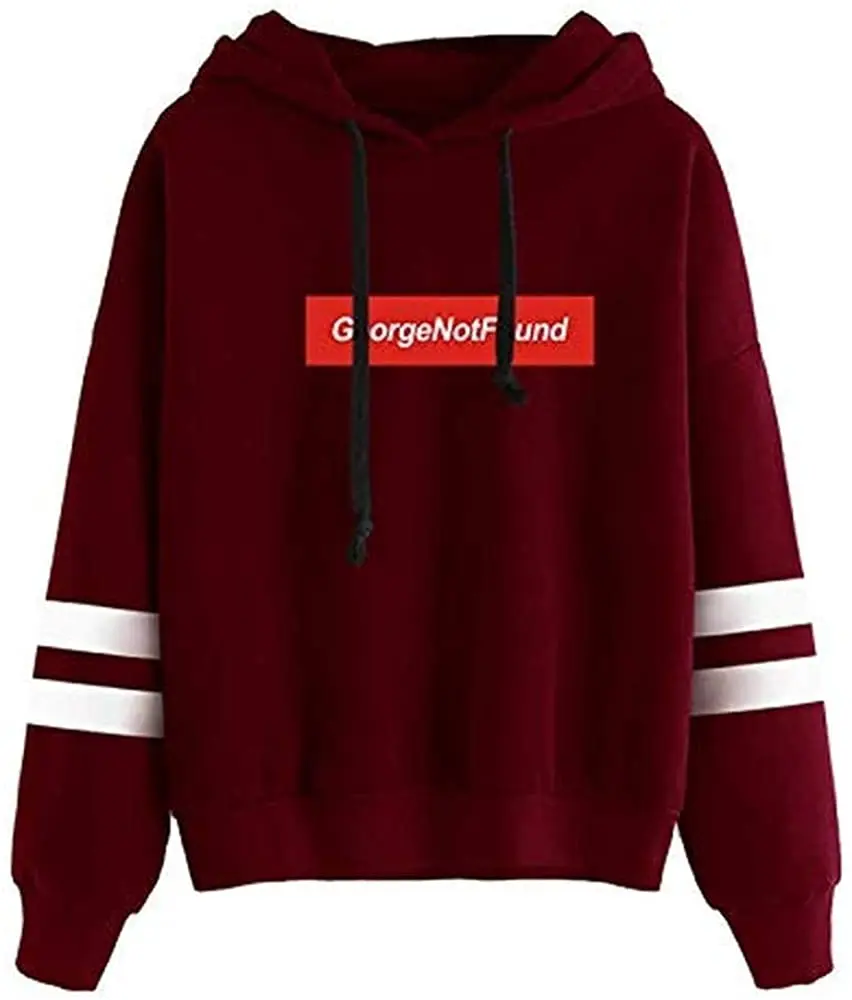 Georgenotfound Merch Hoodie atasan lengan panjang, baju atasan bertudung Musim Semi dan Gugur untuk pria dan wanita