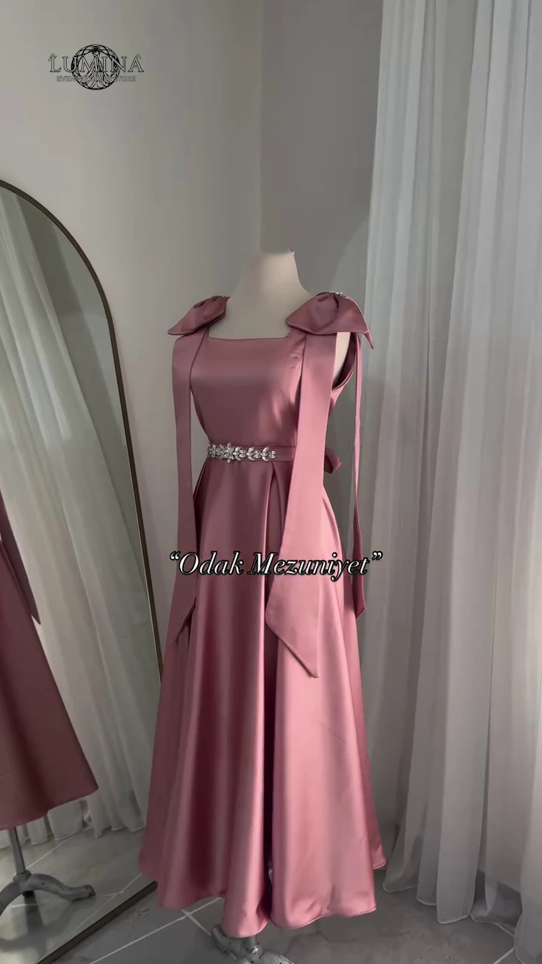 

Lumina Robe Designer Luxe Bow Tie Evening Dresses for Special Occasions Custom Made Prom Dresses 2026 Luxury Prom Line A Dress