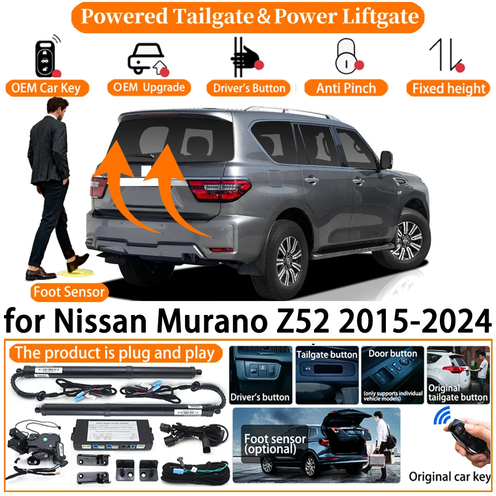 ZhuCamX Car OEM Smart Powered Tailgate system for Nissan Patrol Armada Y62 2010-2024 Automatic Electric Power Tailgate Strut kit