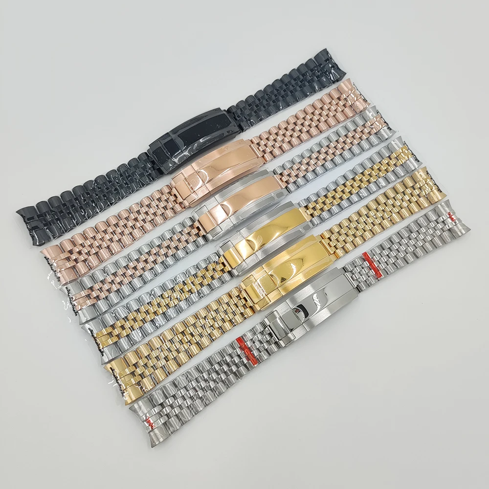 

20mm Bracelet High Quality Stainless Steel Watchbands Bracelet for Bracelet Women Men Silver Solid Metal Watch Strap Accessories