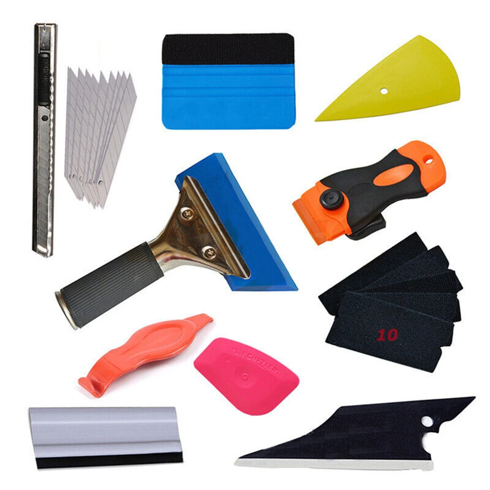 

Car Wrapping Tools Kit Vinyl Scraper Cutter Film Squeegee Vinyl Spatulas Plastic Wrap Tool Window Tinting Tools Car Accessorie