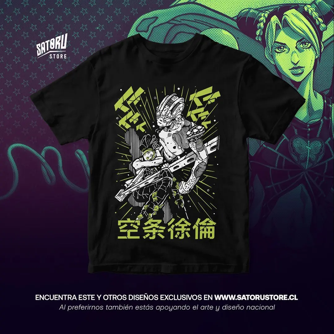 JoJo's Bizarre T-Shirt Adventure JoJo Anime Jolyne Jotaro Girl Kawaii Gift Shirt