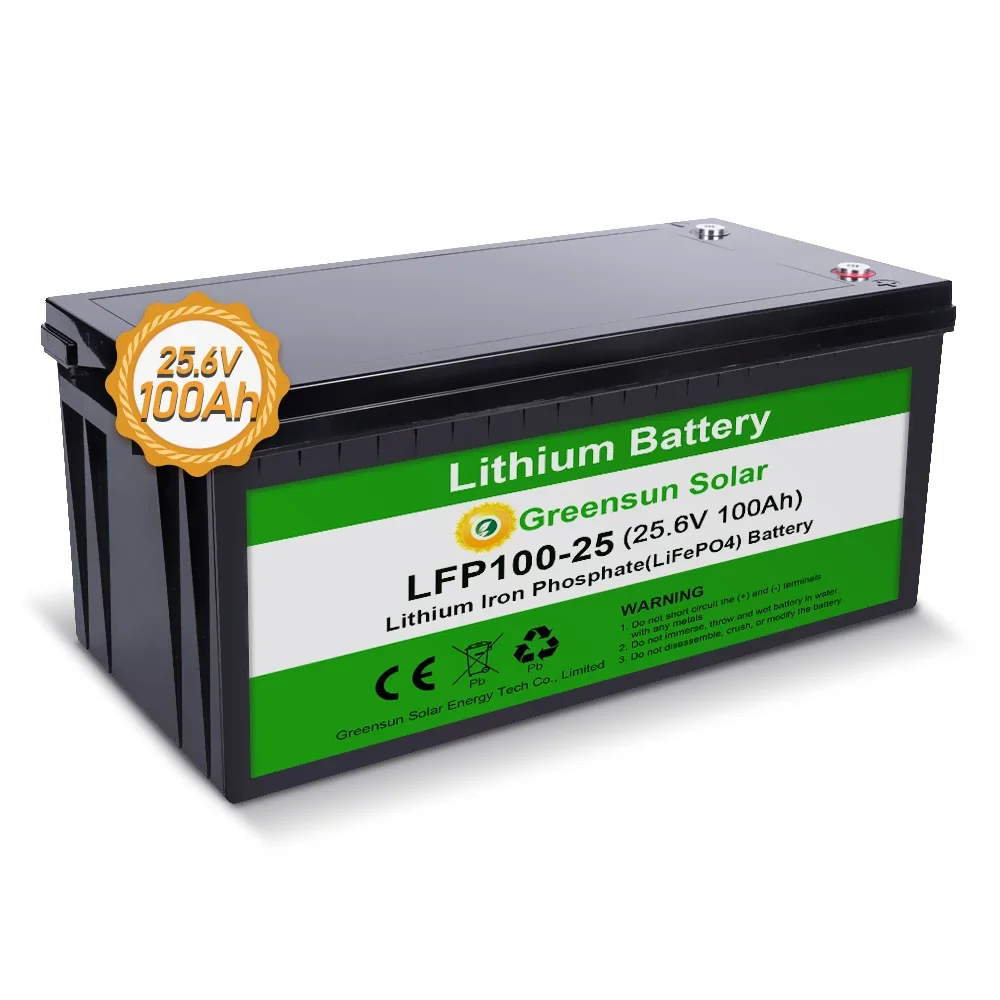 25.6Volts LiFePO4 Batteries 24V 100ah 150ah 200ah Lithium Battery 18650 For Solar System