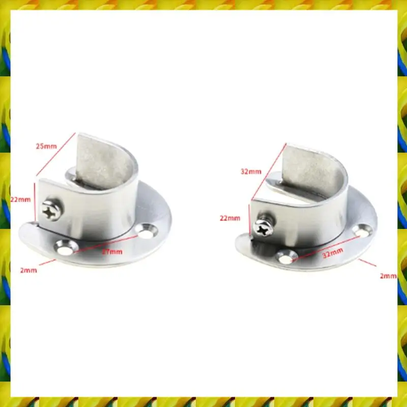 

Кронштейн для шкафа из нержавеющей стали WFF, U-образный кронштейн с открытой розеткой, наконечник стержня для душевой занавески, опорный рукав, фланец