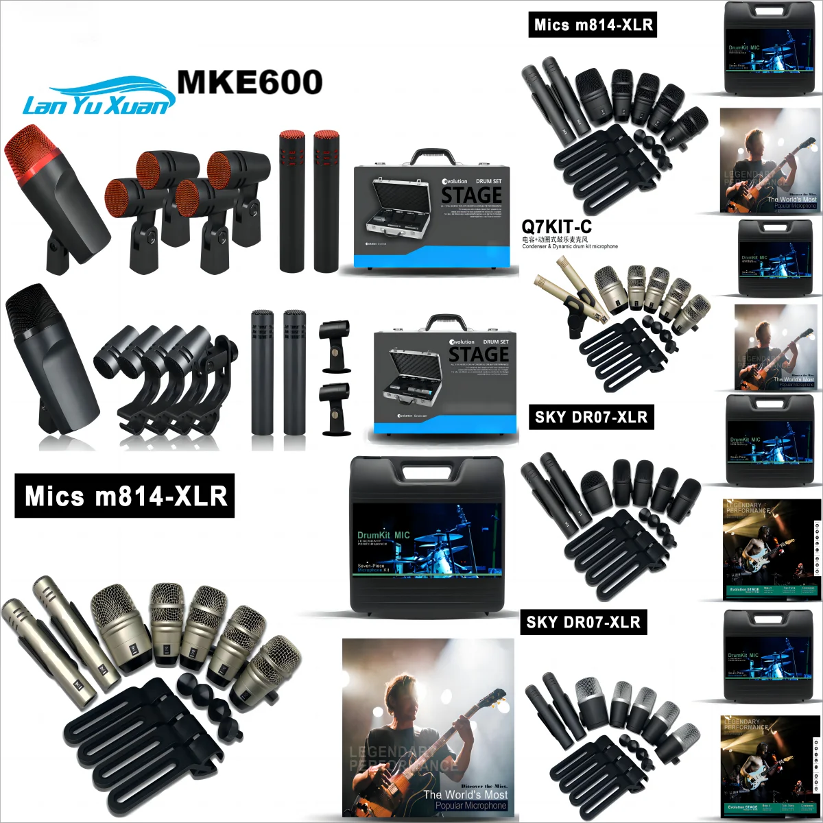 

New Design Drum Microphone Set Tg With Great Price Microphone Drum Set