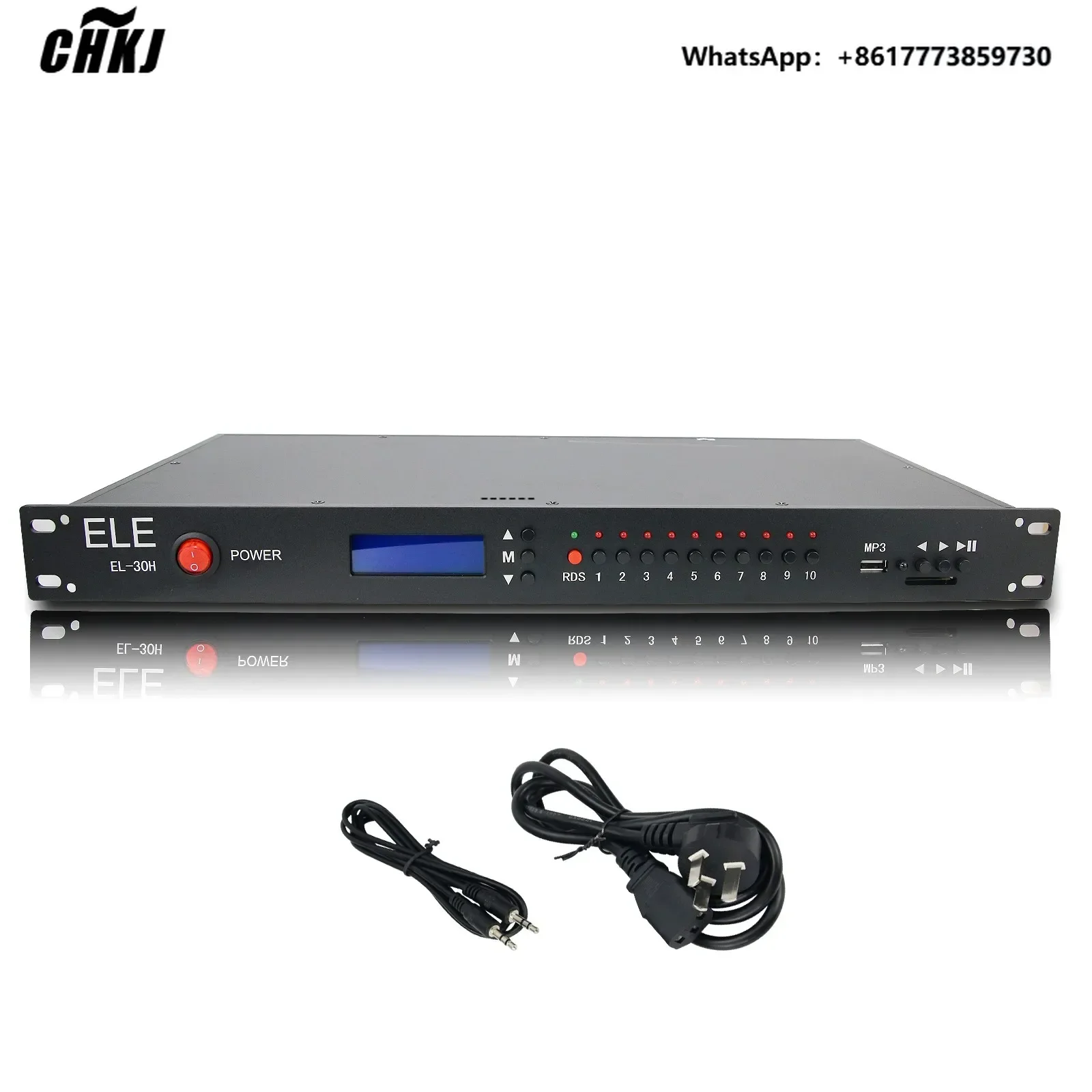 

CHKJ Wireless FM Transmitter Radio Broadcast Transmitter RDS FM Radio EL-30H 15W 1-3KM