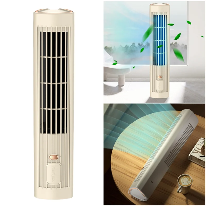 AAAC-Tower Fan USB Charging Portable Air Conditioner Electric Standing Fan Cordless Table Fan