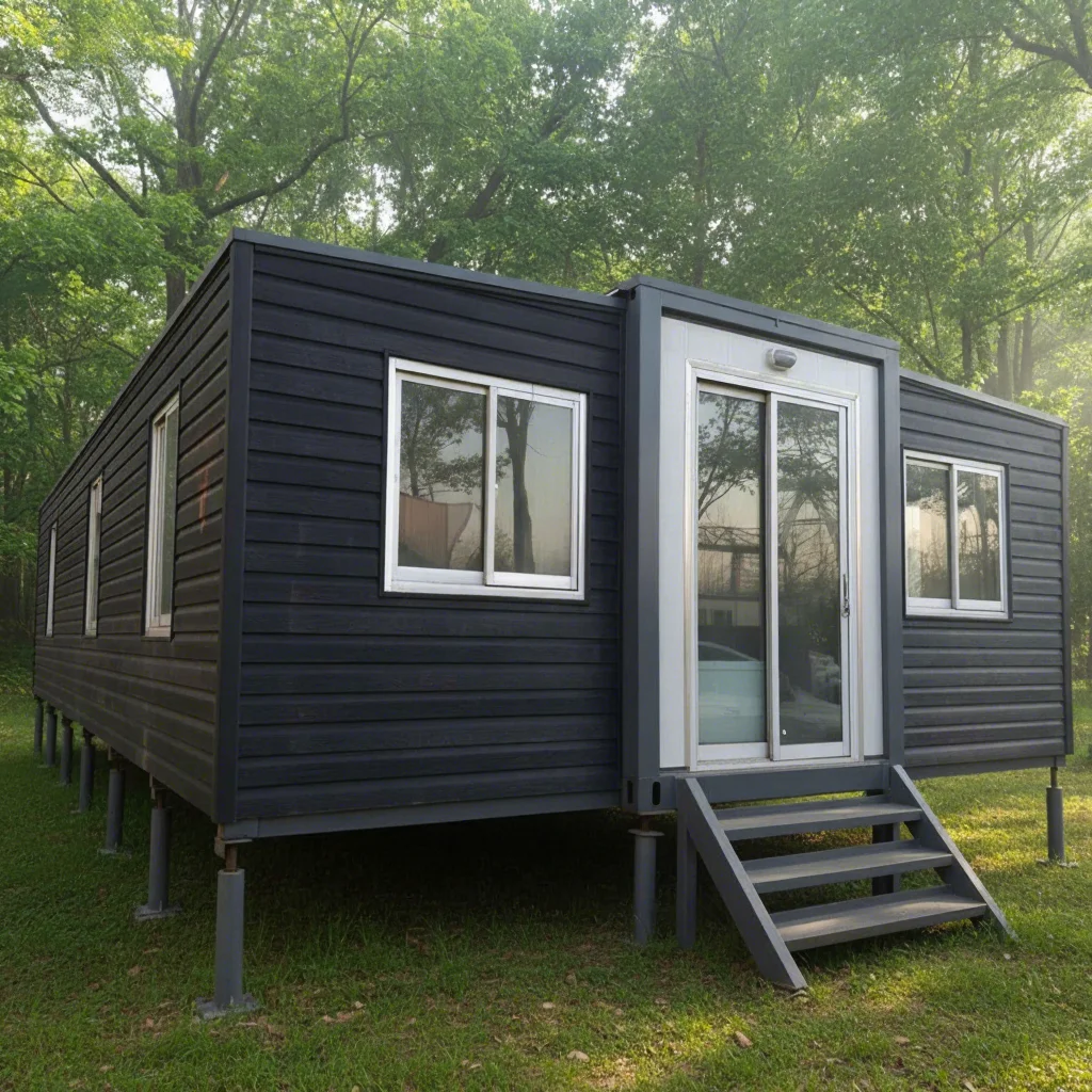 40Ft Double Wing Expandable Container House Modern Prefab Villa with Bathroom Kitchen Bedroom for Hotel and Residential Projects