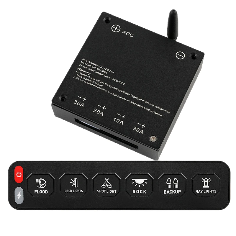 

Wireless 4/6 Gang Switch Panel Auto Auxiliary Remote Control Switch Relay System For Car Truck ATV UTV Offroad