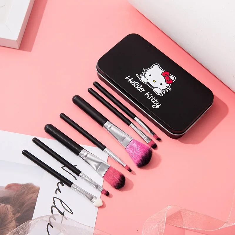 Sanrio Hello Kitty Makeup Brush Set Cute Cartoon Makeup Tools Cosmetic Foundation Beauty Make Up Brush Beauty Holiday Gifts