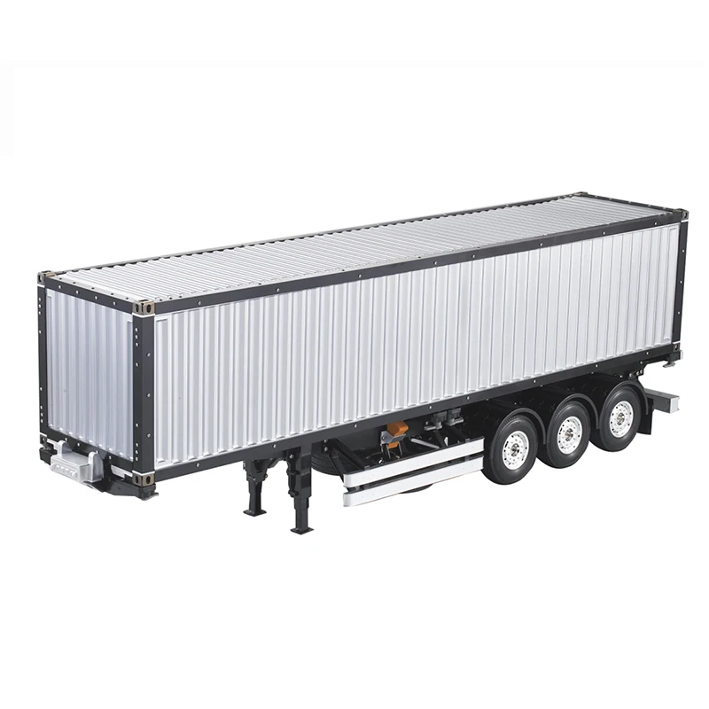 TOUCAN 1/14 40Ft Semi Trailer Container 3Axles Chassis Kit RC Tractor Remote Control Truck Outdoor Toys For Boys TH01021