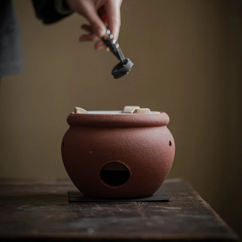 

Угольная печь для чая, взрывная печь, пивоварка для чая, углеродная печь, нагревательная основа, уличная глиняная печь, бытовая японская углеродная плита