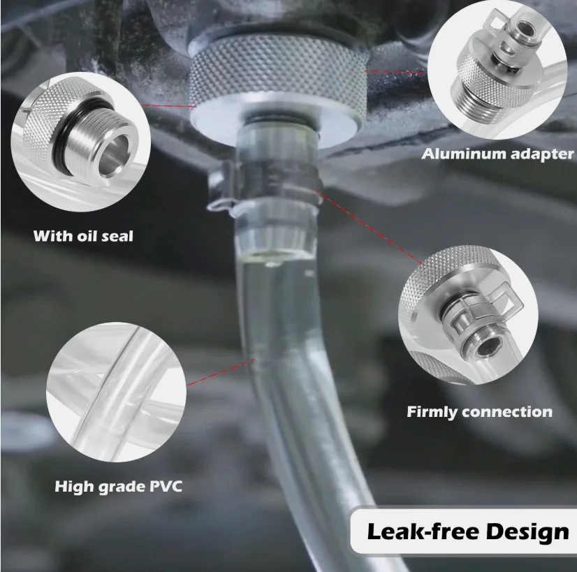 

1,5 м комплект шлангов для заправки трансмиссионного масла автомобиля, адаптер для замены масла, подходит для большинства транспортных средств, шланг для заправки трансмиссии